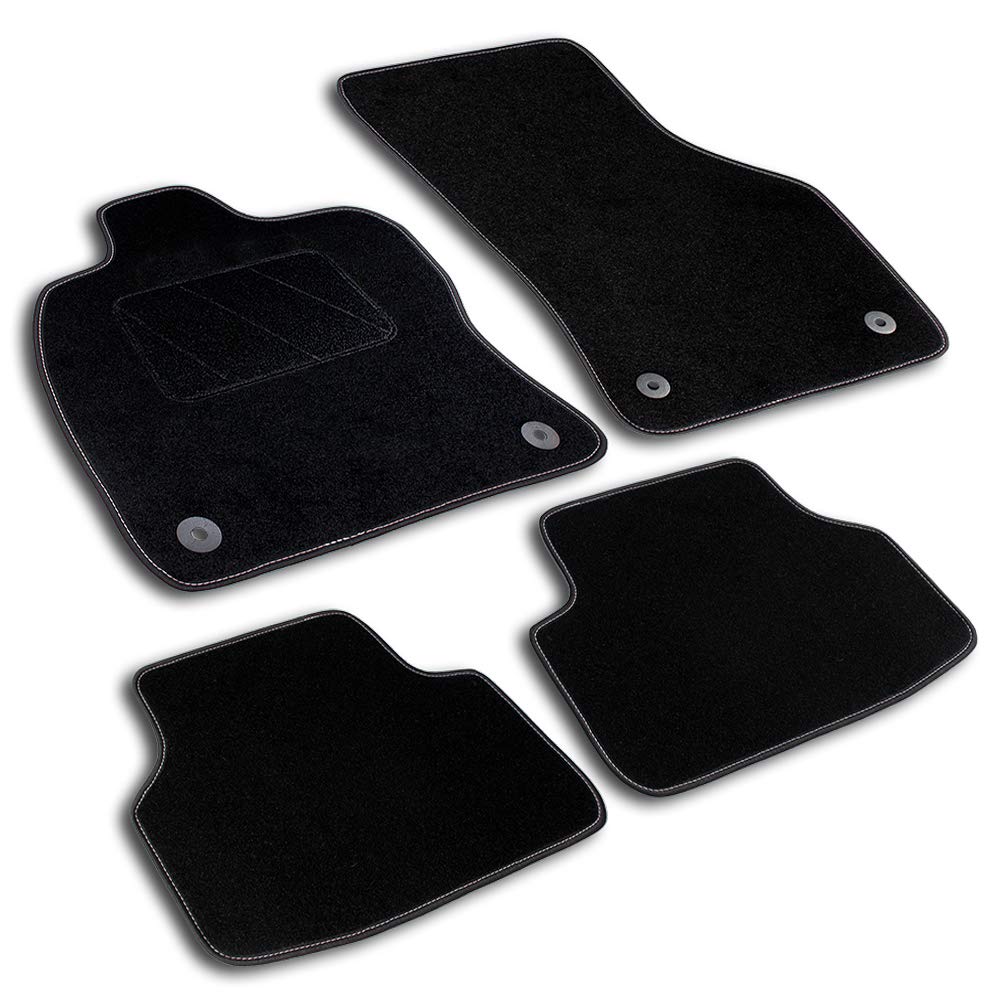 Bär-AfC Auto Fußmatten Classic passend für Opel Omega Typ B 1994-2003, Autoteppiche Nadelvlies Schwarz, Rand Kettelung Schwarz, Textiler Trittschutz, Set 4-teilig, OP02841 Bär-AfC Auto Fußmatten Classic passend für Opel Omega Typ B 1994-2003, Autoteppiche Nadelvlies Schwarz, Rand Kettelung Schwarz, Textiler Trittschutz, Set 4-teilig, OP02841 von Bär-AfC