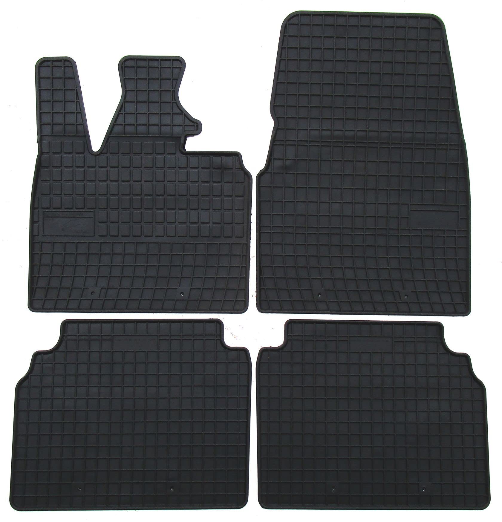 Bär-AfC BM62298 Gummimatten Auto Fußmatten Schwarz, Erhöhter Rand, Set 4-teilig, Passgenau für BMW i3 Baujahr 2013-2017 von Bär-AfC