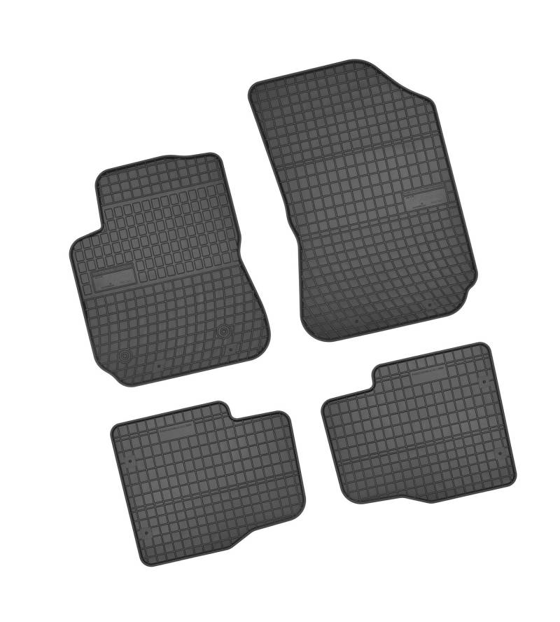 Bär-AfC CI09727 Gummimatten Auto Fußmatten Schwarz, Erhöhter Rand, Set 4-teilig, Passgenau für Citroen C4 Typ Cactus Baujahr ab 2014 von Bär-AfC