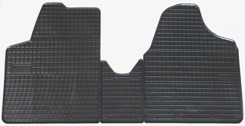 Bär-AfC FI63745 Gummimatten Auto Fußmatten Schwarz, Erhöhter Rand, Set 3-teilig, Passgenau für FIAT Scudo Mod. 2006 bis 2015 1. Sitzreihe von Bär-AfC