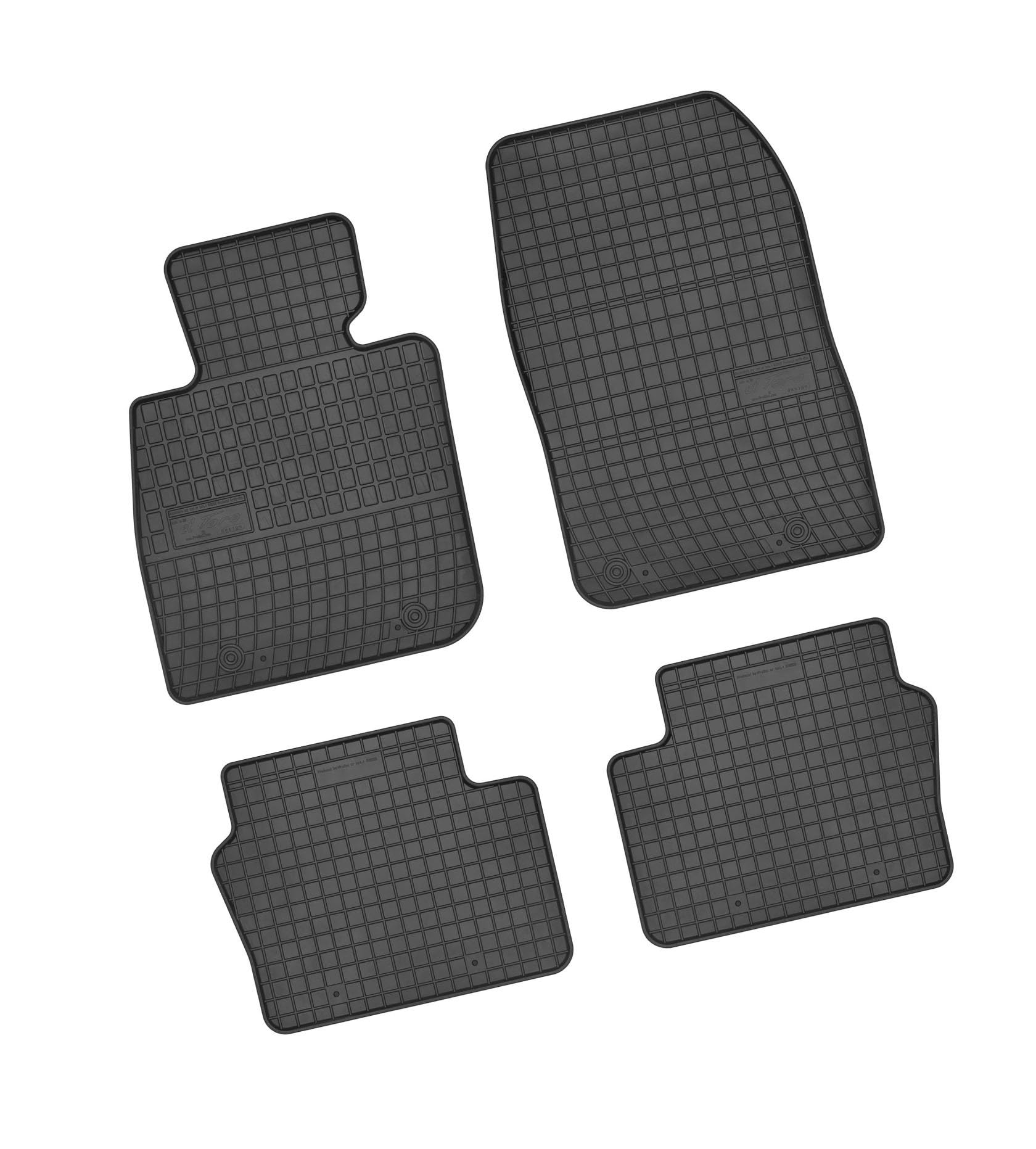 Bär-AfC MA09992 Gummimatten Auto Fußmatten Schwarz, Erhöhter Rand, Set 4-teilig, Passgenau für Mazda CX-3 Baujahr ab 2015 von Bär-AfC