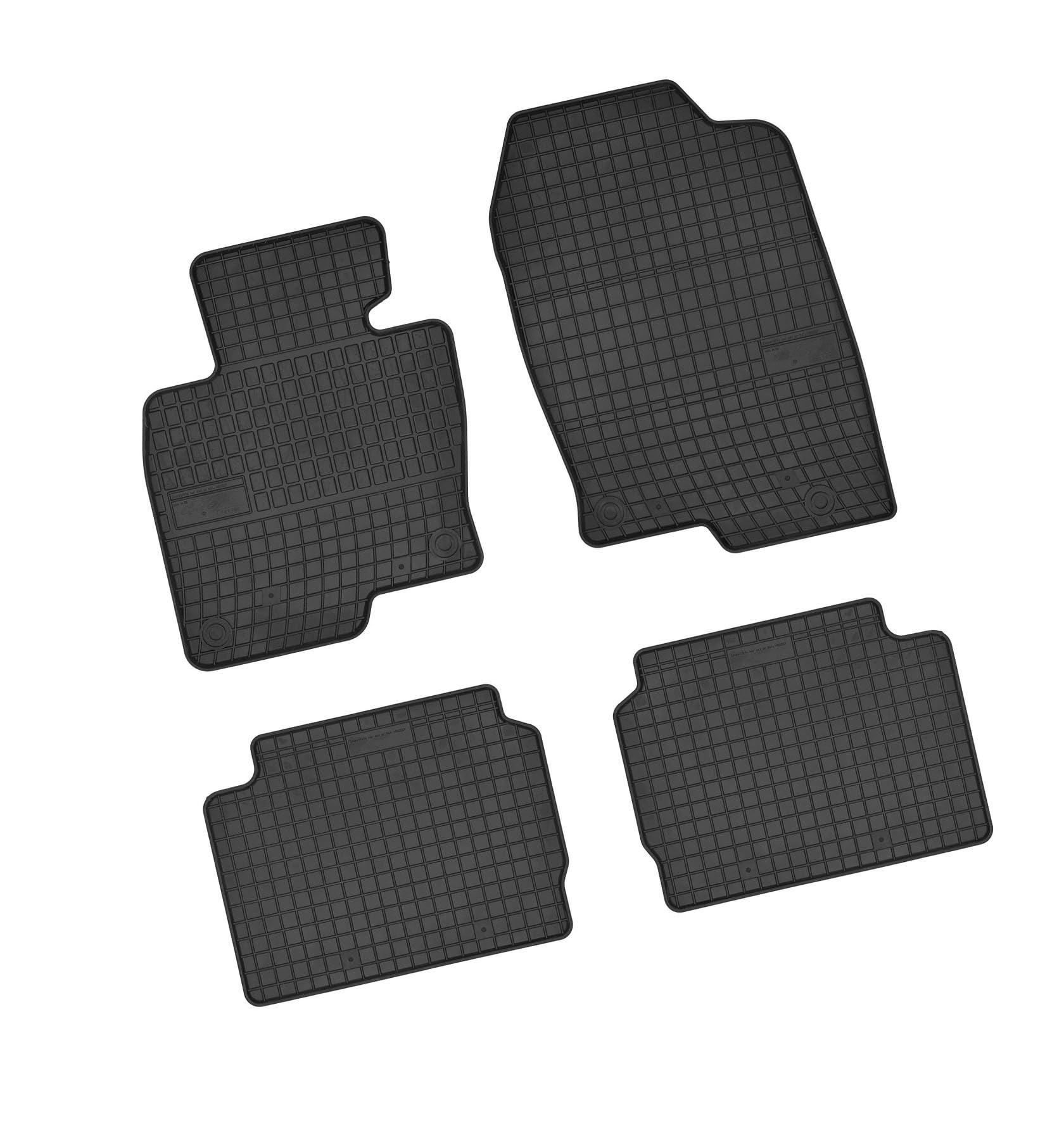 Bär-AfC MA61635 Gummimatten Auto Fußmatten Schwarz, Erhöhter Rand, Set 4-teilig, Passgenau für Mazda CX-5 Typ KF Baujahr ab 2017 von Bär-AfC