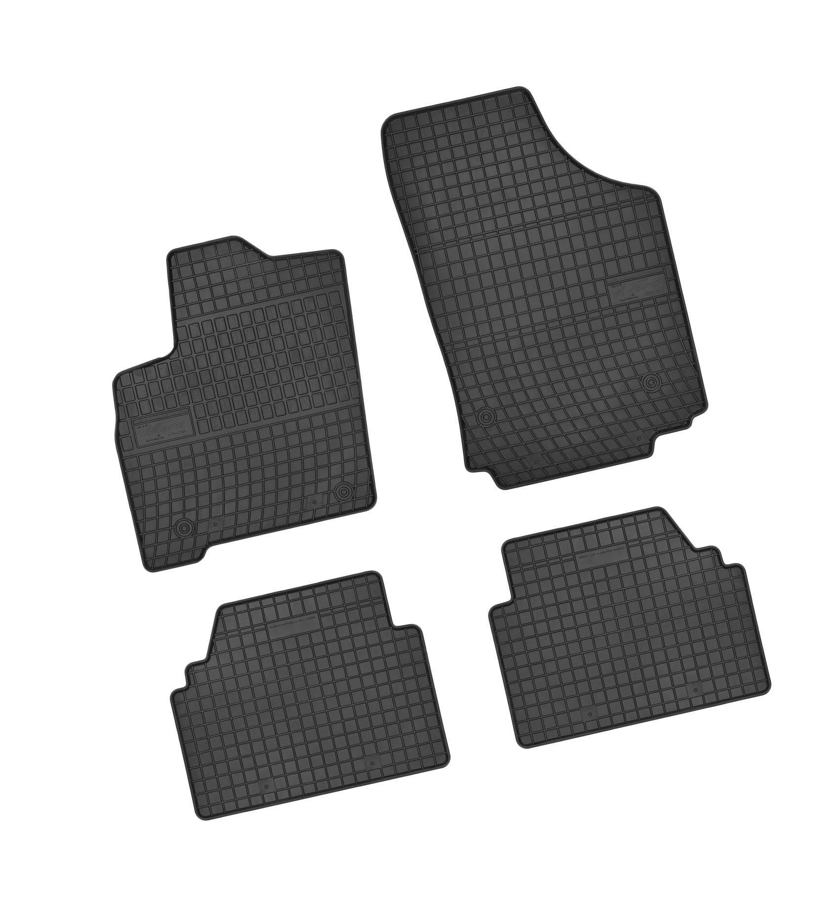 Bär-AfC OP02827 Gummimatten Auto Fußmatten Schwarz, Erhöhter Rand, Set 4-teilig, Passgenau für Modell Siehe Details von Bär-AfC