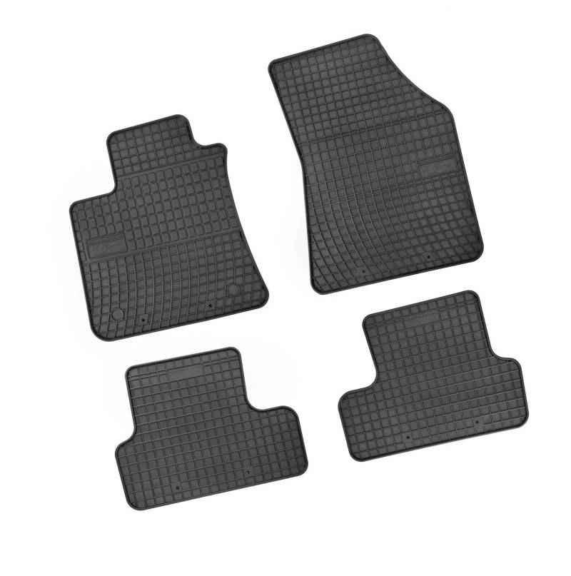 Bär-AfC RE60751 Gummimatten Auto Fußmatten Schwarz, Erhöhter Rand, Set 4-teilig, Passgenau für Renault Megane 4 Baujahr ab 2016 LIM. / Kombi von Bär-AfC