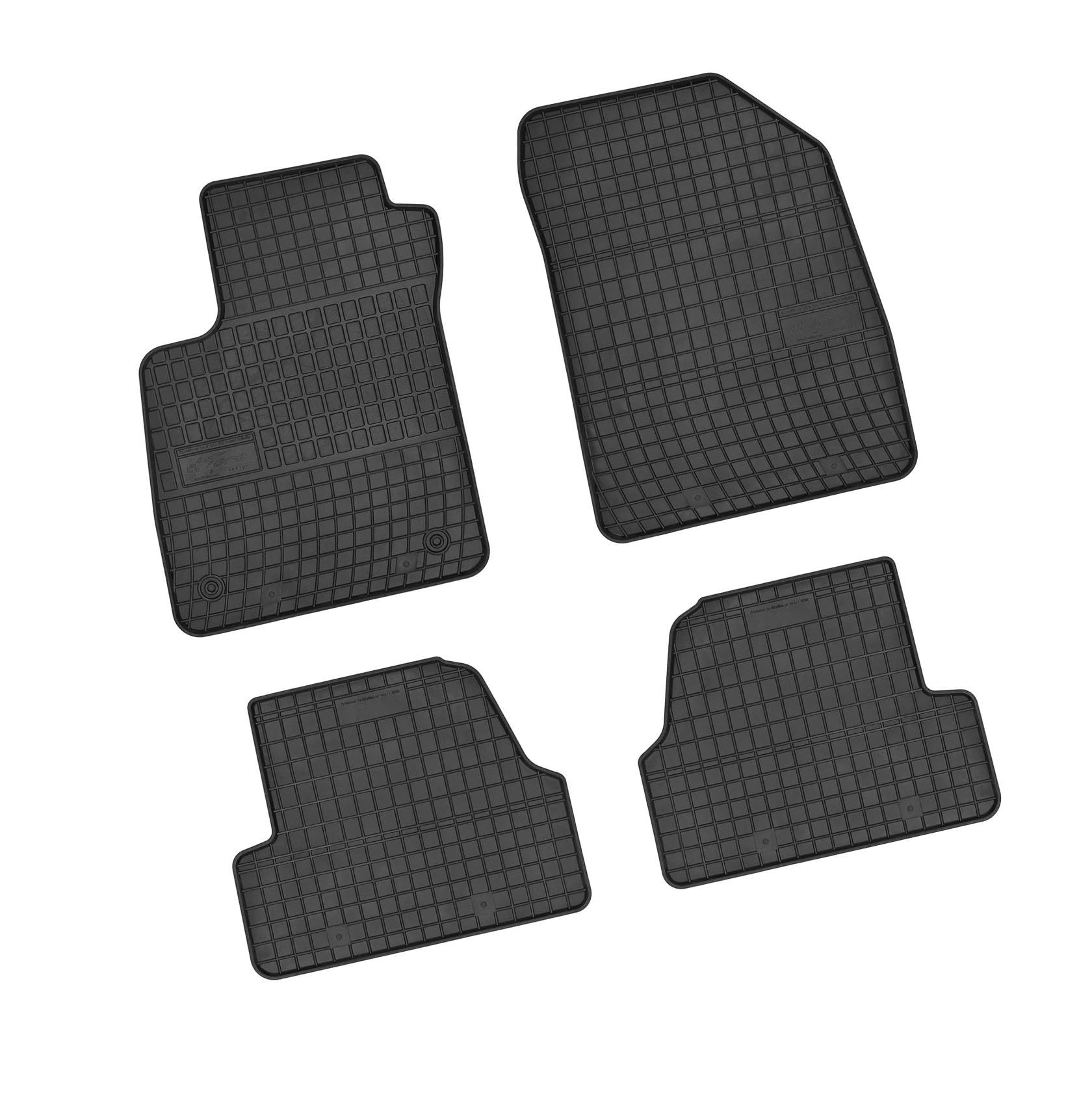 Bär-AfC OP61581 Gummimatten Auto Fußmatten Schwarz, Erhöhter Rand, Set 4-teilig, Passgenau für Modell Siehe Details von Bär-AfC