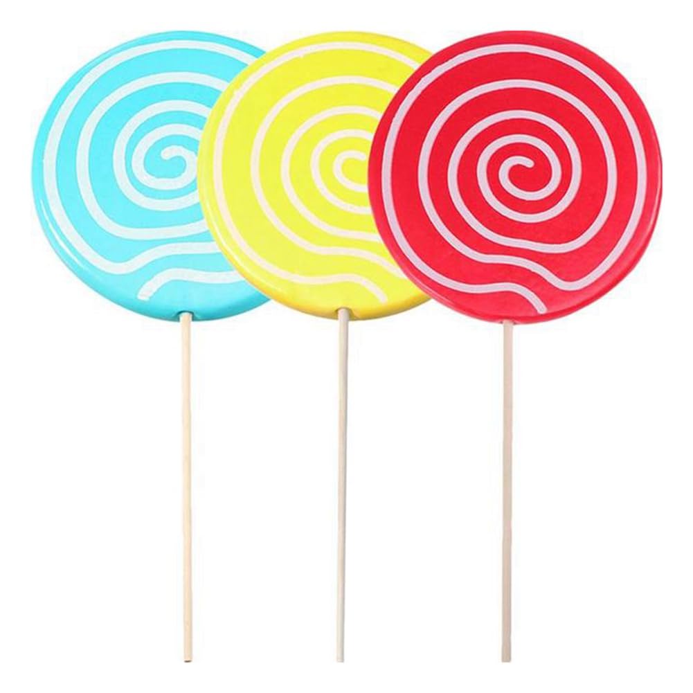 Baeroprki 3 StüCk Simulierte Lutscher-Requisite, GefäLschtes Lutscher-Modell, SüßIgkeiten-Ornament, Hochzeit, Festival, Party-Dekoration, Rot + Blau + Gelb Baeroprki 3 StüCk Simulierte Lutscher-Requisite, GefäLschtes Lutscher-Modell, SüßIgkeiten-Ornament, Hochzeit, Festival, Party-Dekoration, Rot + Blau + Gelb von Baeroprki