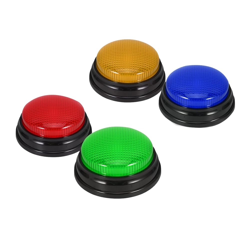 Baeroprki 4er-Pack Summer für Quizspiele, Antwort-Buzzer für Den Unterricht, Spiel-Buzzer mit Lichtern und Ton, Ideal für Spiele Baeroprki 4er-Pack Summer für Quizspiele, Antwort-Buzzer für Den Unterricht, Spiel-Buzzer mit Lichtern und Ton, Ideal für Spiele von Baeroprki