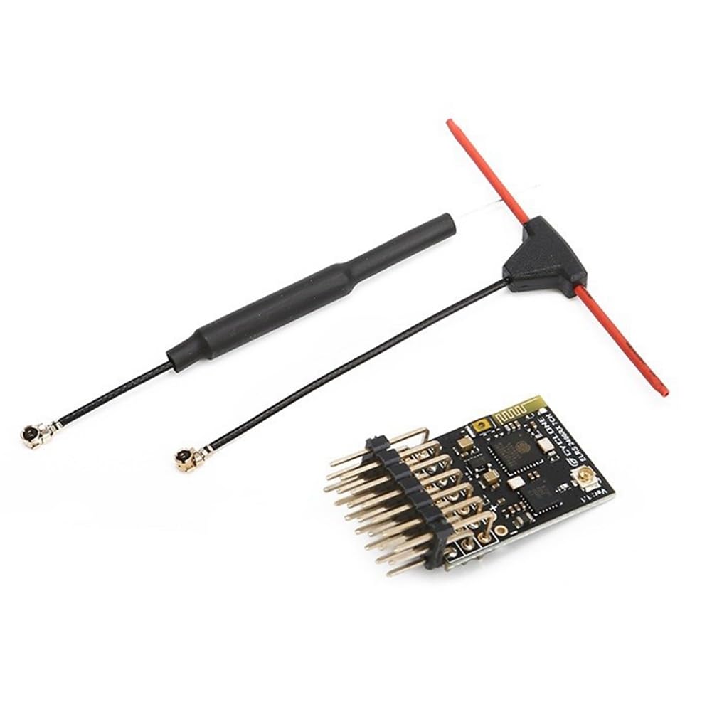 Baeroprki ELRS 2.4G 7CH PWM-EmpfäNger ExpressLRS RX 2400RX PWM/CRSF-Protokoll für RC FPV Drone Fixed Wing Quadcopter, Gebogen Baeroprki ELRS 2.4G 7CH PWM-EmpfäNger ExpressLRS RX 2400RX PWM/CRSF-Protokoll für RC FPV Drone Fixed Wing Quadcopter, Gebogen von Baeroprki