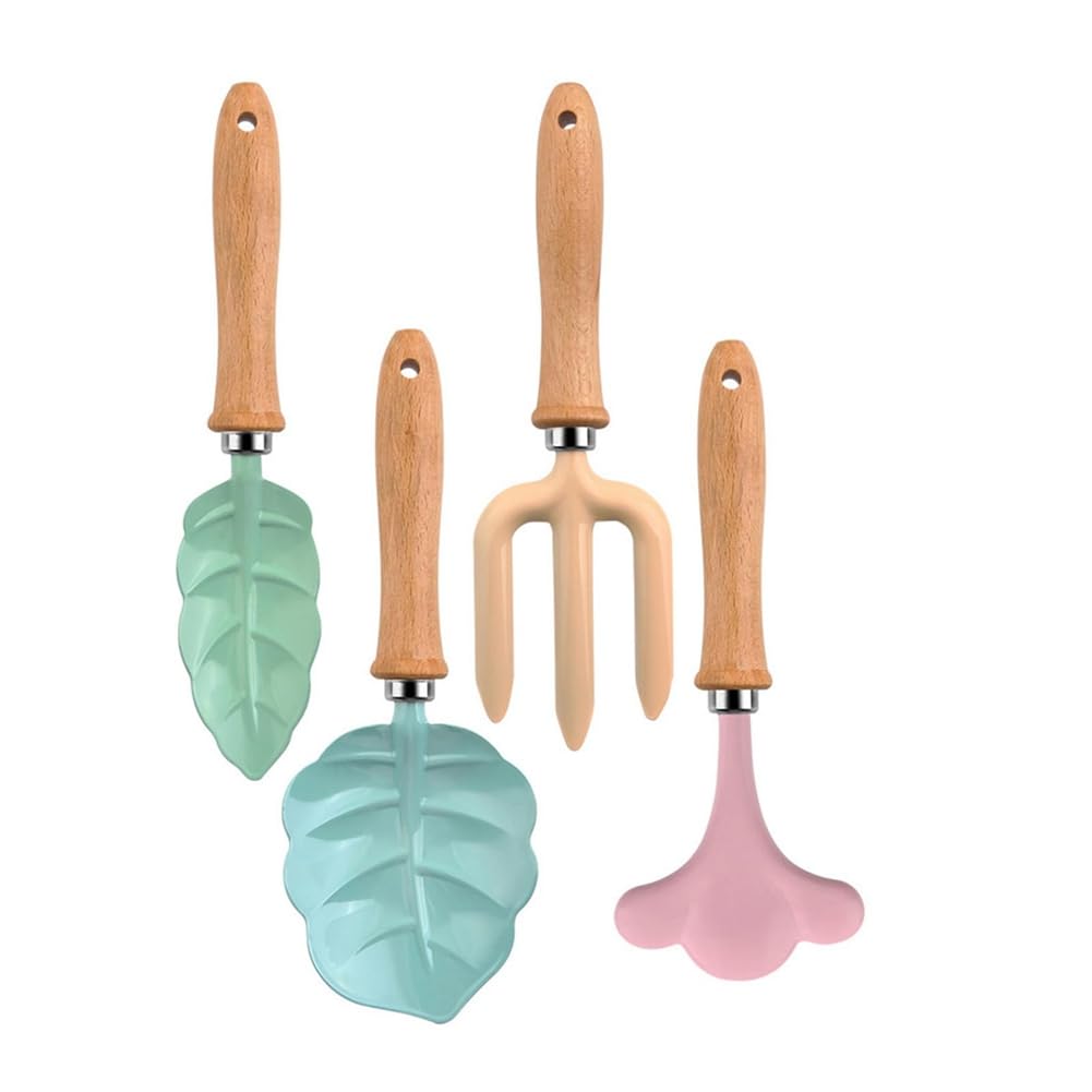 Baeroprki Kinder-Gartenwerkzeug-Set Aus Metall, Sandspielzeug, Kinder-Gartenset, Strandschaufeln, Spielzeug mit Stabilem Holzgriff, Sichere Gartengeräte Baeroprki Kinder-Gartenwerkzeug-Set Aus Metall, Sandspielzeug, Kinder-Gartenset, Strandschaufeln, Spielzeug mit Stabilem Holzgriff, Sichere Gartengeräte von Baeroprki