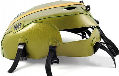Bagster Triumph Bonneville T100/SE, Tankhaube - Dunkelgrün/Gelb von Bagster