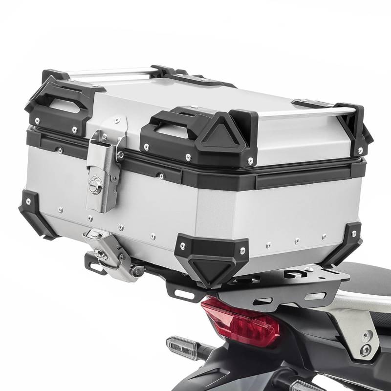 Motorrad Alu Top Case Bagtecs XB22 Aluminium 22 Liter Silber von Bagtecs