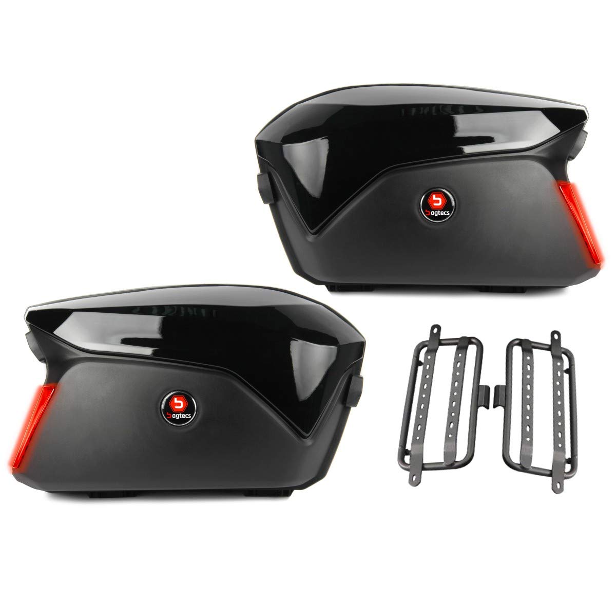 Set Koffer + Träger für Kawasaki Z 750 / R/S PX74BL Set Koffer + Träger für Kawasaki Z 750 / R/S PX74BL von Bagtecs
