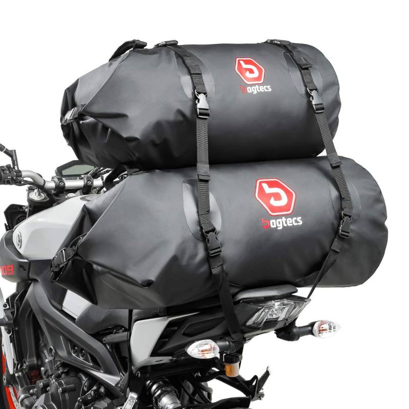 Set Motorrad Gepäckrolle Hecktasche BR50+BR30 Wasserdicht 80 Liter von Bagtecs