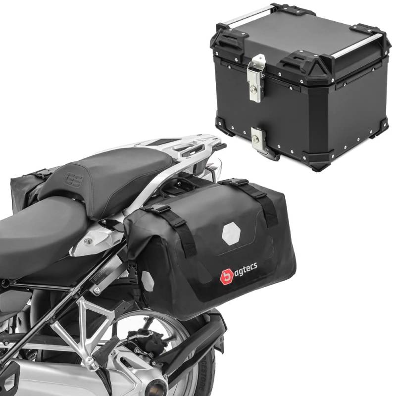 Set Satteltaschen RB25 für Suzuki Bandit 600 / S + Topcase XB45 45L von Bagtecs