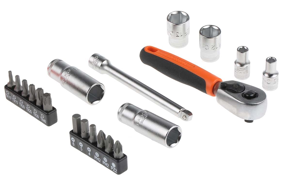 Bahco 1/4 Zoll Vierkant 4 → 13mm 6-Punkt; Innensechskant-Bit; Phillips-Bit; Pozidriv-Bit; Torx-Bit Tiefer Bahco 1/4 Zoll Vierkant 4 → 13mm 6-Punkt; Innensechskant-Bit; Phillips-Bit; Pozidriv-Bit; Torx-Bit Tiefer von BAHCO