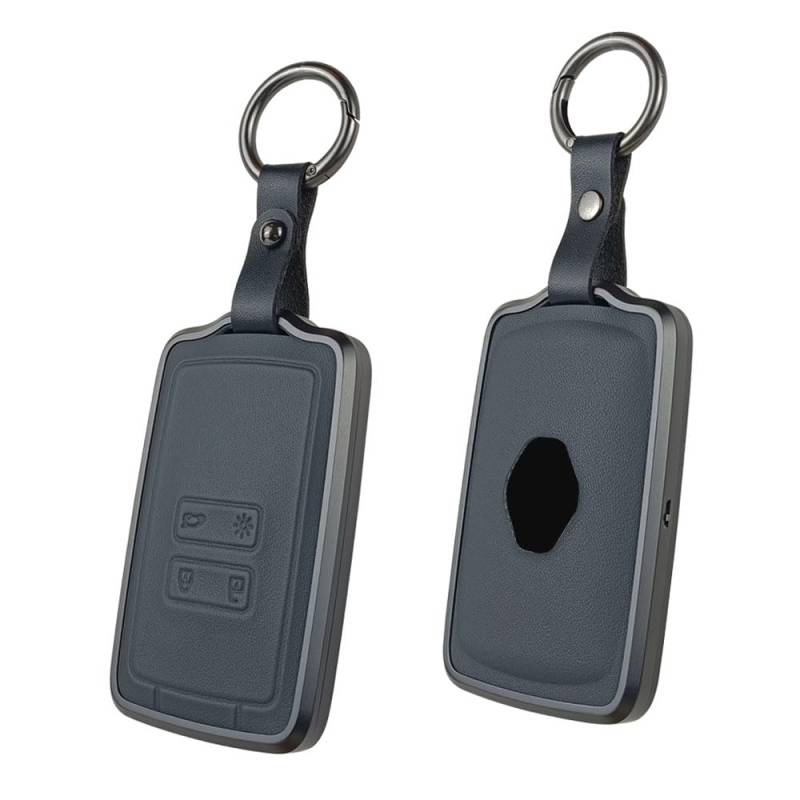 Baisirui Autoschlüssel Hülle kompatibel mit Renault 4-Tasten Smartkey Autoschlüssel Dacia Jogger Schlüsselhülle für Kadjar Megane Arkana Duster Schlüssel Hülle Zubehör (schwarz) von Baisirui