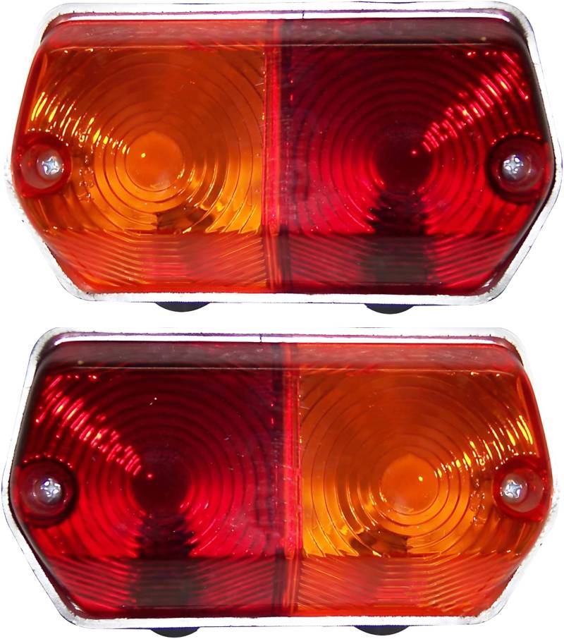 APSMOTIV Bajato Pair of Tractor Tail Light Assembly flasher lamp Rear Tail Light Suitable for Ebro Tractor and Universal Application von Bajato