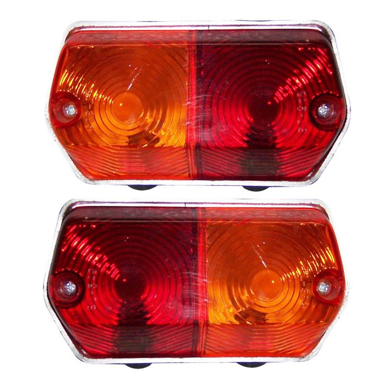 Bajato Pair of Tractor Tail Light Assembly Tail Light flasher Lamp Rear Suitable for Ebro Tractor Head Tail Light and Universal Application von Bajato