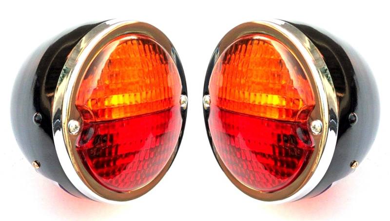 Bajato Taillight: Round Vintage Tractor with License Plate Rear Window 12v (Pack of 2) 11000803 L von Bajato
