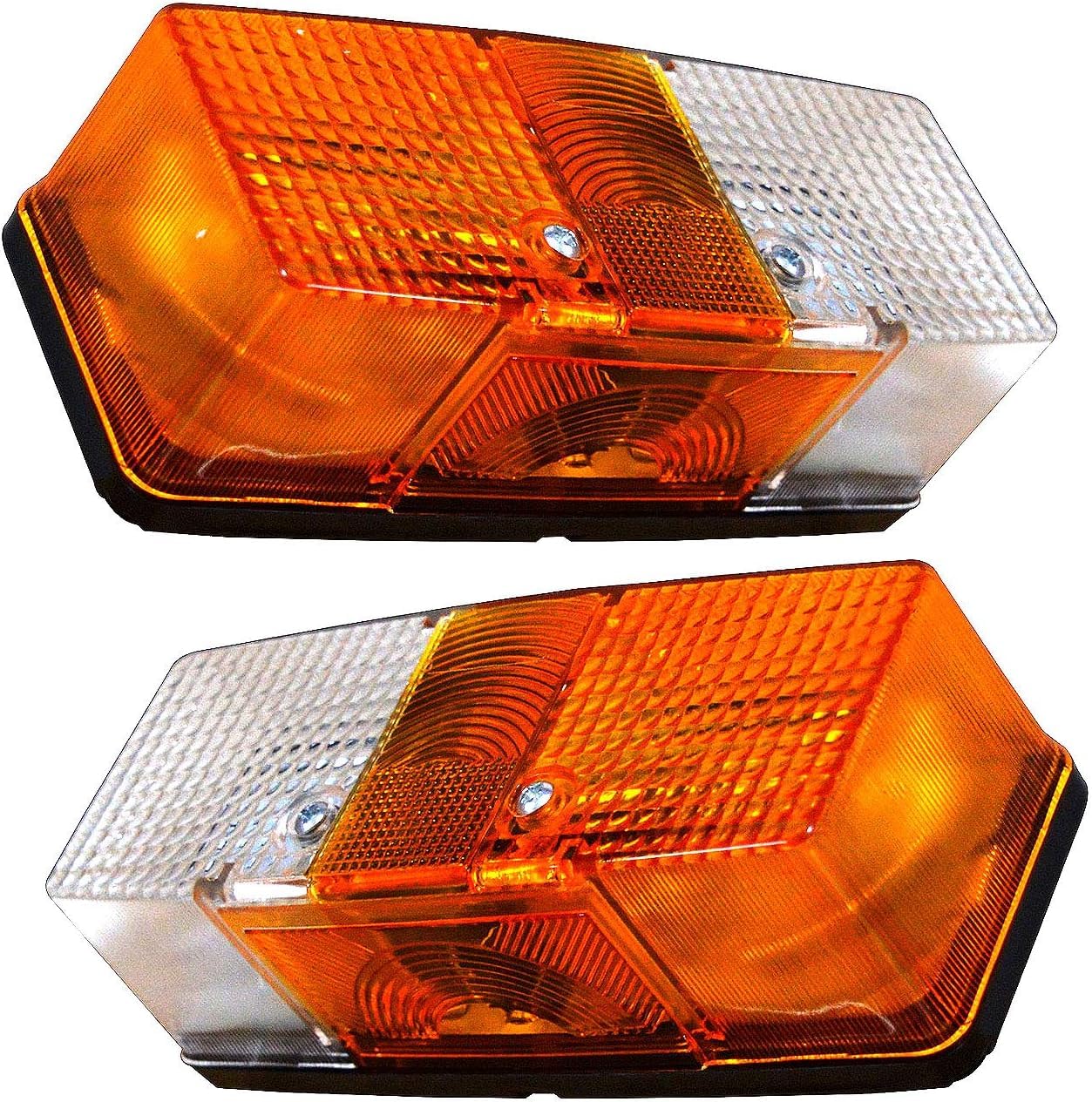 Pair of Turn Signal Assembly Halogen Front Light fender lights flat base with 12v Bulbs Suitable for Bomag | DAF | Schmitz Cargobull | Renault | Ahlmann | Kubota | Massey Ferguson | Jeep Wrangler Pair of Turn Signal Assembly Halogen Front Light fender lights flat base with 12v Bulbs Suitable for Bomag | DAF | Schmitz Cargobull | Renault | Ahlmann | Kubota | Massey Ferguson | Jeep Wrangler von Bajato
