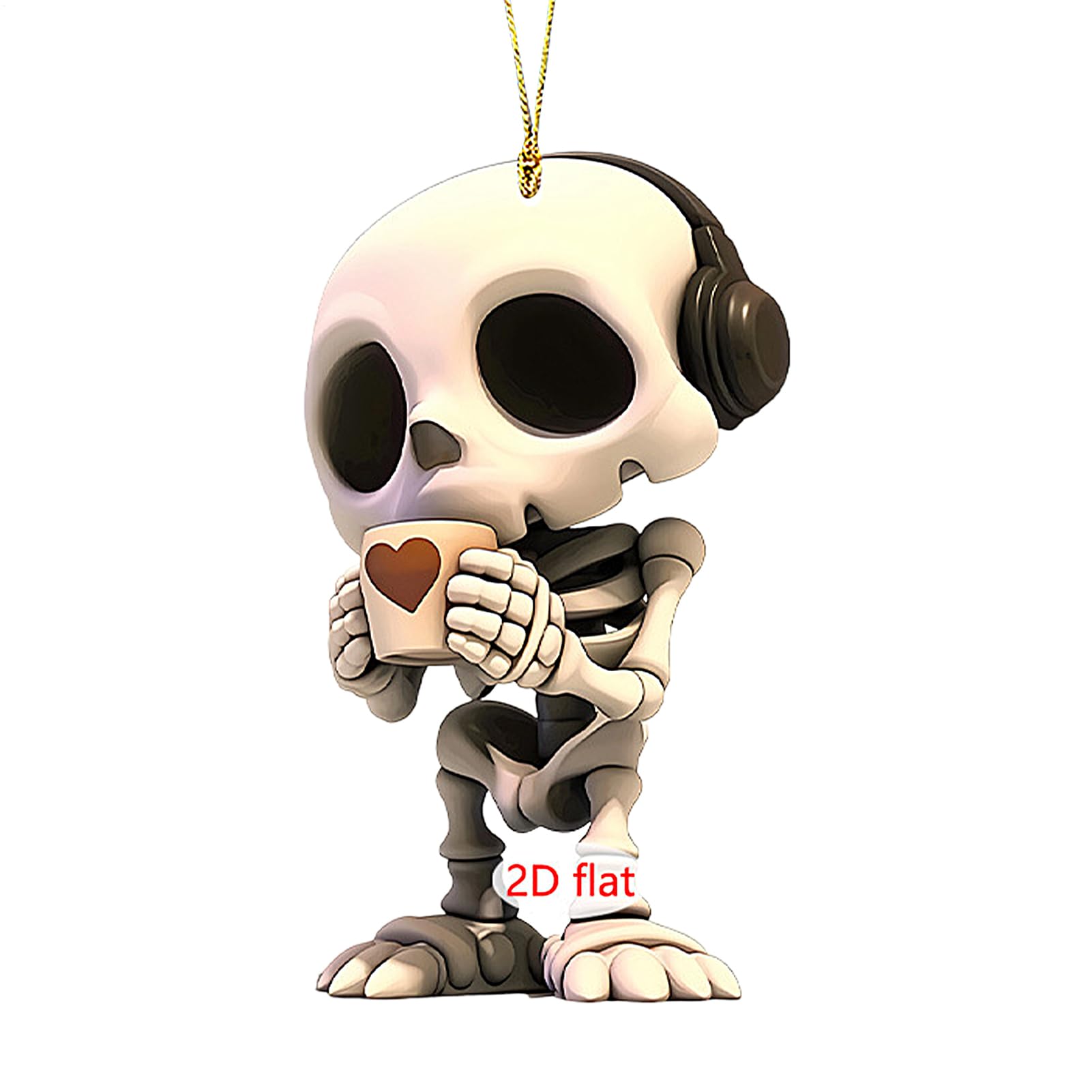 Bajbumgn Totenkopf Auto Deko | 2D Acryl Totenkopf-Paar Innenspiegel-Accessoires - Skelett-Anhänger Für Halloween-Dekoration Zuhause & Fahrzeug Bajbumgn Totenkopf Auto Deko | 2D Acryl Totenkopf-Paar Innenspiegel-Accessoires - Skelett-Anhänger Für Halloween-Dekoration Zuhause & Fahrzeug von Bajbumgn