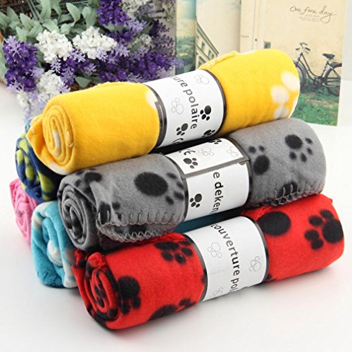 BallylellyHeißer Verkauf Schöne Design Haustier Hund Katze Tatze Drucke Fleece Couture Decke Matte Neu von Ballylelly