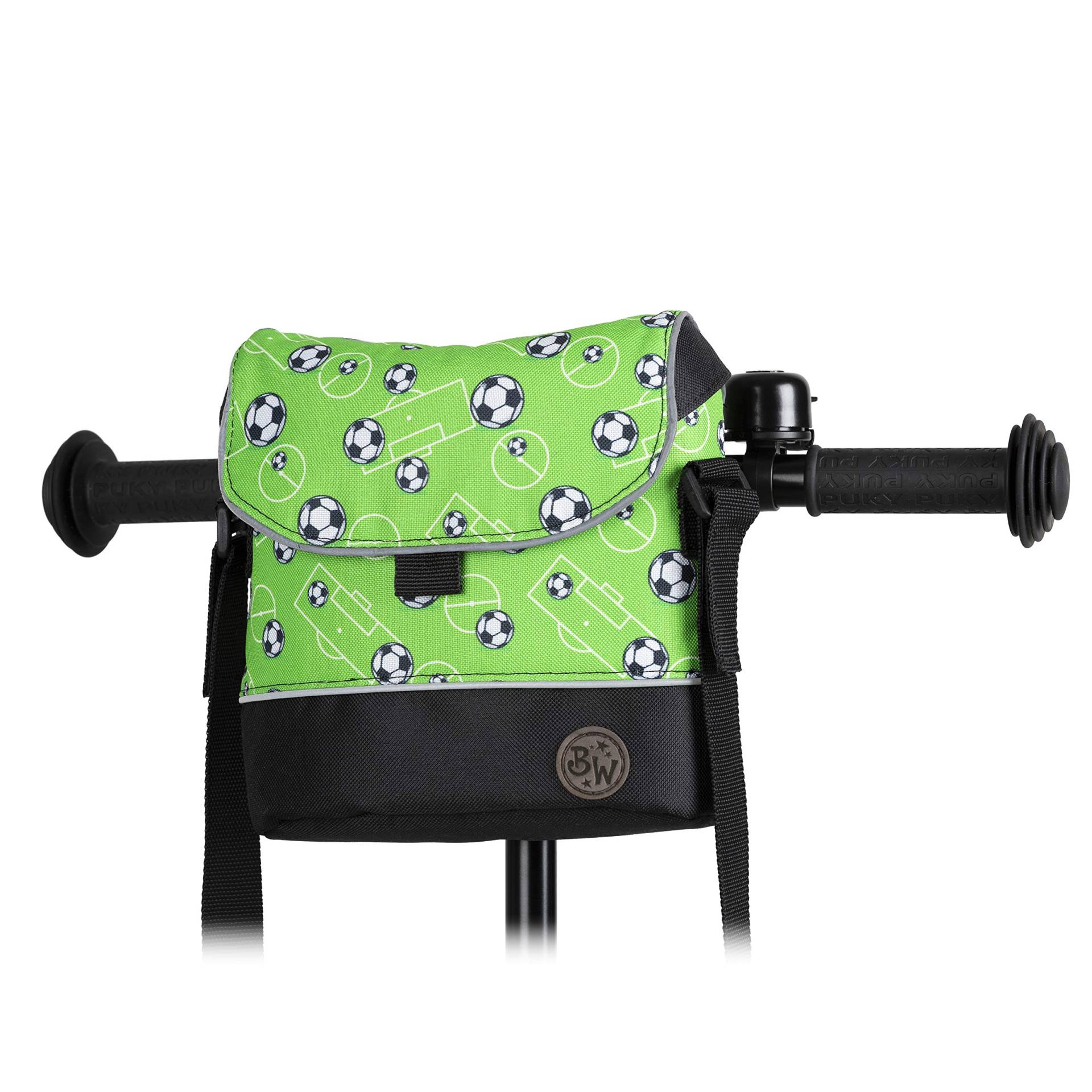 BAMBINIWELT Lenkertasche Tasche kompatibel mit Puky mit Woom Laufrad Räder Roller Fahrrad Fahrradtasche für Kinder wasserabweisend mit Schultergurt (Modell 5) von BambiniWelt by Rafael K.