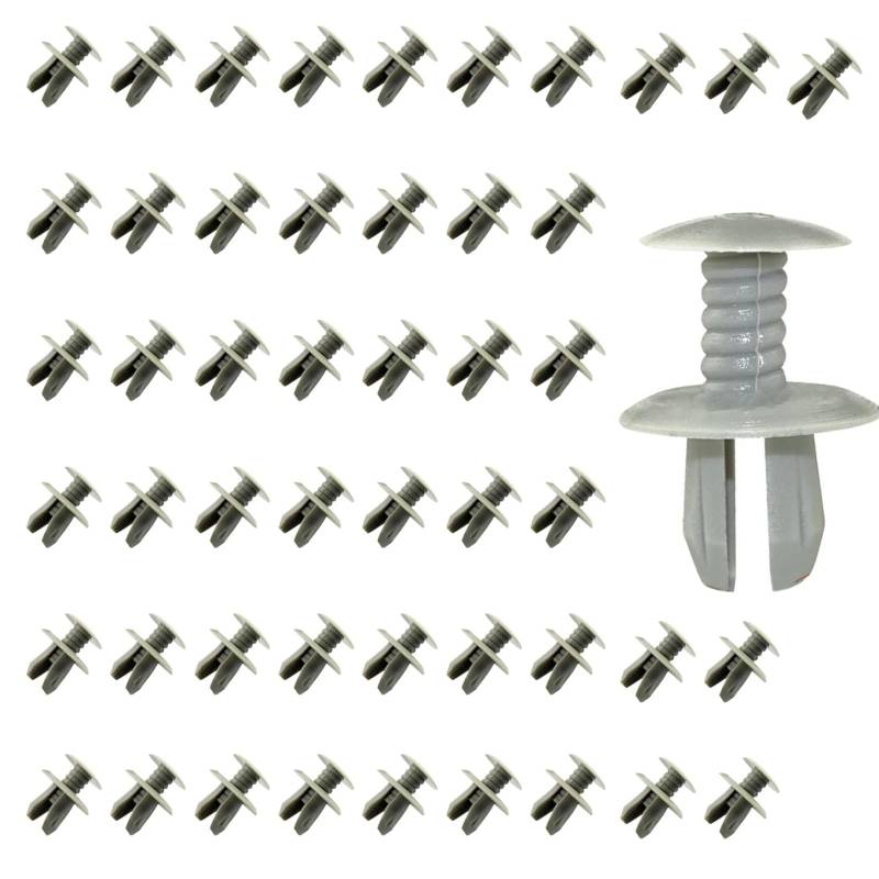 100 Stück Befestigungsclips für VW T4 T5, 701867299, 70186729901C, 70186729982V, 7018672999B9, 7H086729901C,Verkleidung Clips Türverkleidung Halter Kfz Werkzeug Verkleidungsklammern Ersatz (Grau) von Bamyli