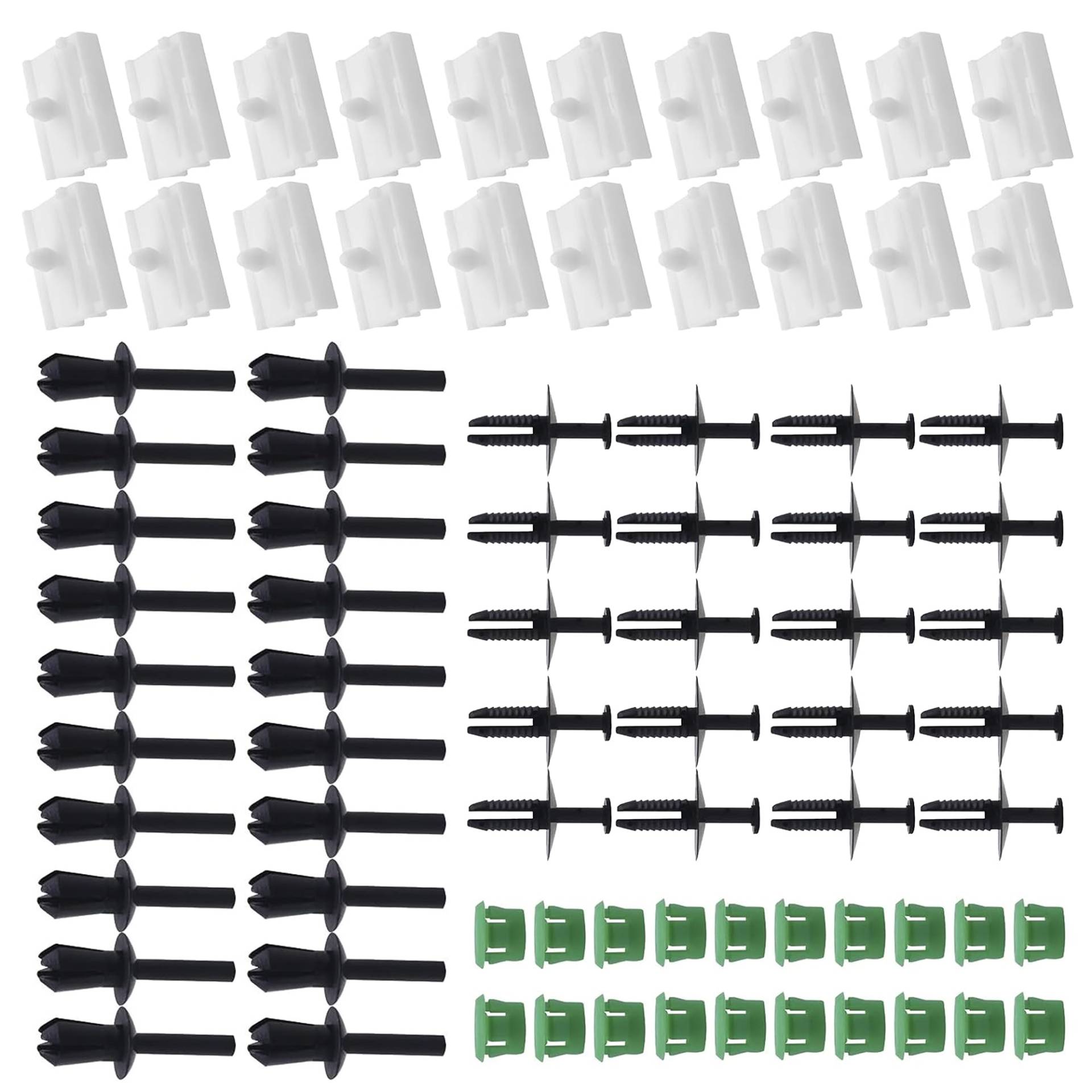 80 Stück Seitenschweller Clips Kit Zierleisten, Seitenschweller-Clips-Kit Türverkleidungen Befestigungs Clips für B E36 Zierleisten Clips, B E46, Fester Nietensatz 51711932996, 5118174185, 51728184574 80 Stück Seitenschweller Clips Kit Zierleisten, Seitenschweller-Clips-Kit Türverkleidungen Befestigungs Clips für B E36 Zierleisten Clips, B E46, Fester Nietensatz 51711932996, 5118174185, 51728184574 von Bamyli