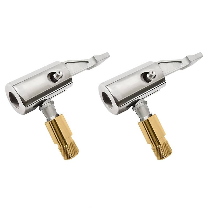 Bamyli 2 Stück Autoventil Hebelstecker, Auto Reifen Air Chuck Auto Luftpumpen Clip Reifen Air Chucks Reifenfüller Adapter, Kompatibel mit Auto- und Fahrradventilen von Bamyli