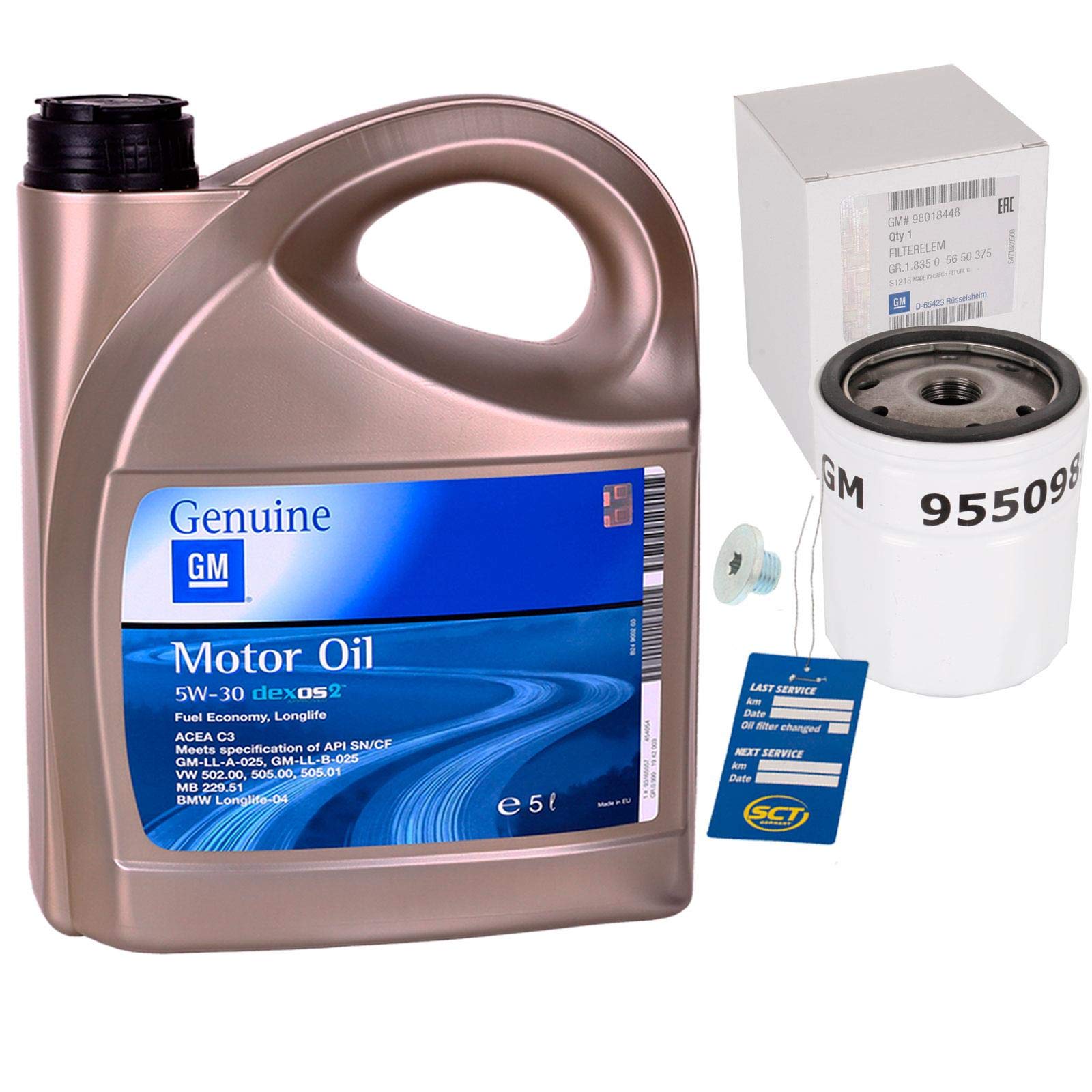 1x 5L Motoröl + Filter 5W30 Dexos2 LongLife 650104 passend für 1x 5L Motoröl + Filter 5W30 Dexos2 LongLife 650104 passend für von BandelOne