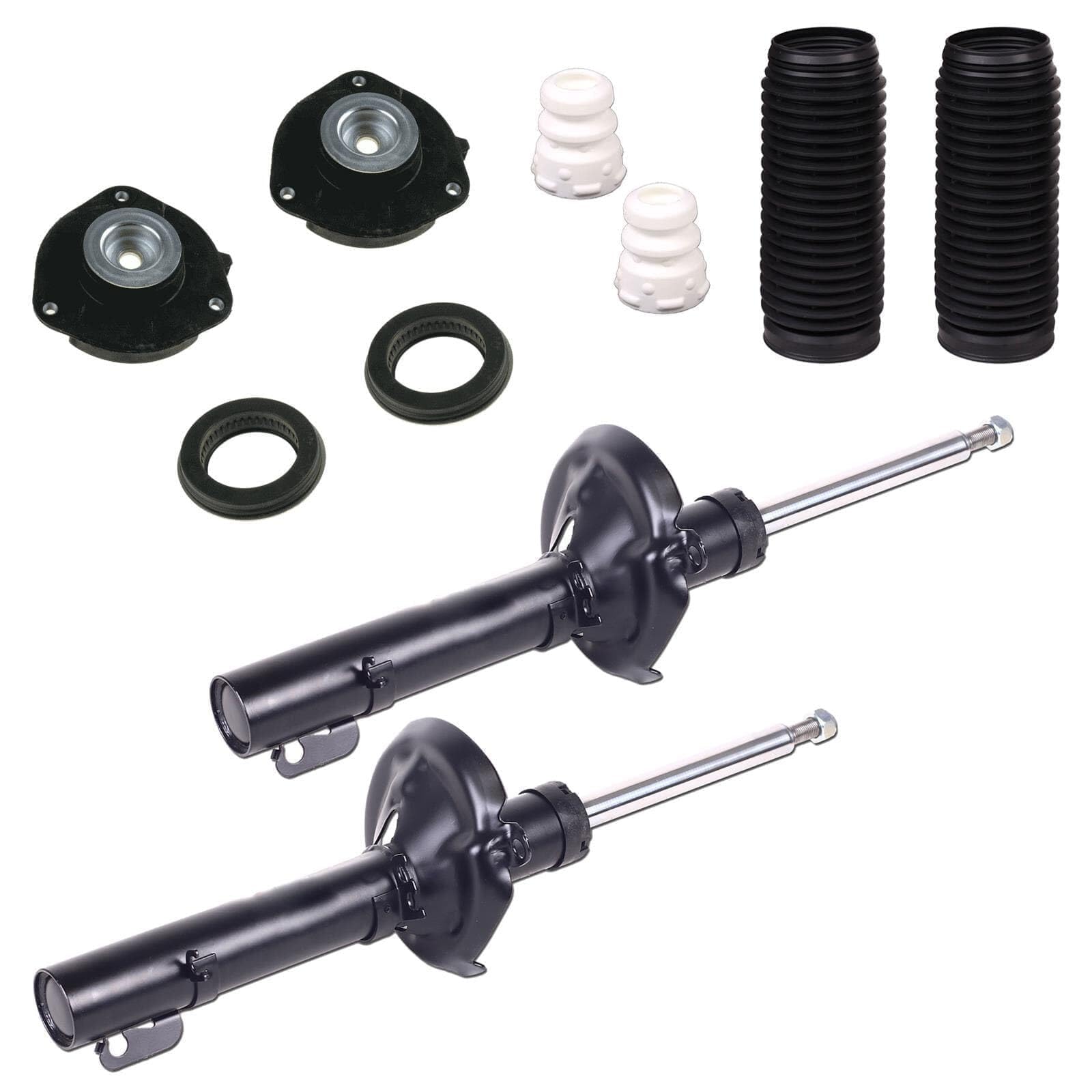 2 Gas Stoßdämpfer 55mm + Domlager vorne für Golf 5 + 6 Passat 2 Gas Stoßdämpfer 55mm + Domlager vorne für Golf 5 + 6 Passat von BandelOne