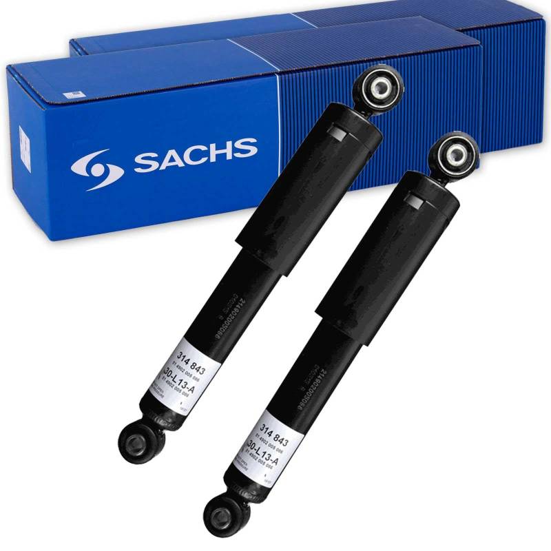 2x SACHS Gasdruck Stoßdämpfer hinten passend für 500 500C KA von BandelOne