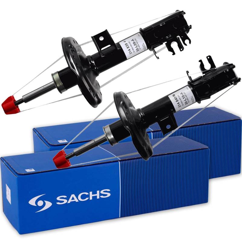2x SACHS Gasdruck Stoßdämpfer vorne passend für 500 + 500 C (312) von BandelOne