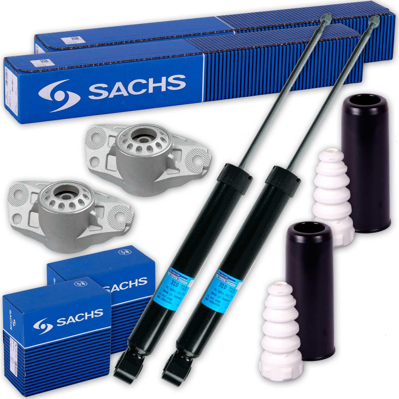 2x SACHS Stoßdämpfer + Domlager + Protection-Kit hinten passend für 2x SACHS Stoßdämpfer + Domlager + Protection-Kit hinten passend für von BandelOne