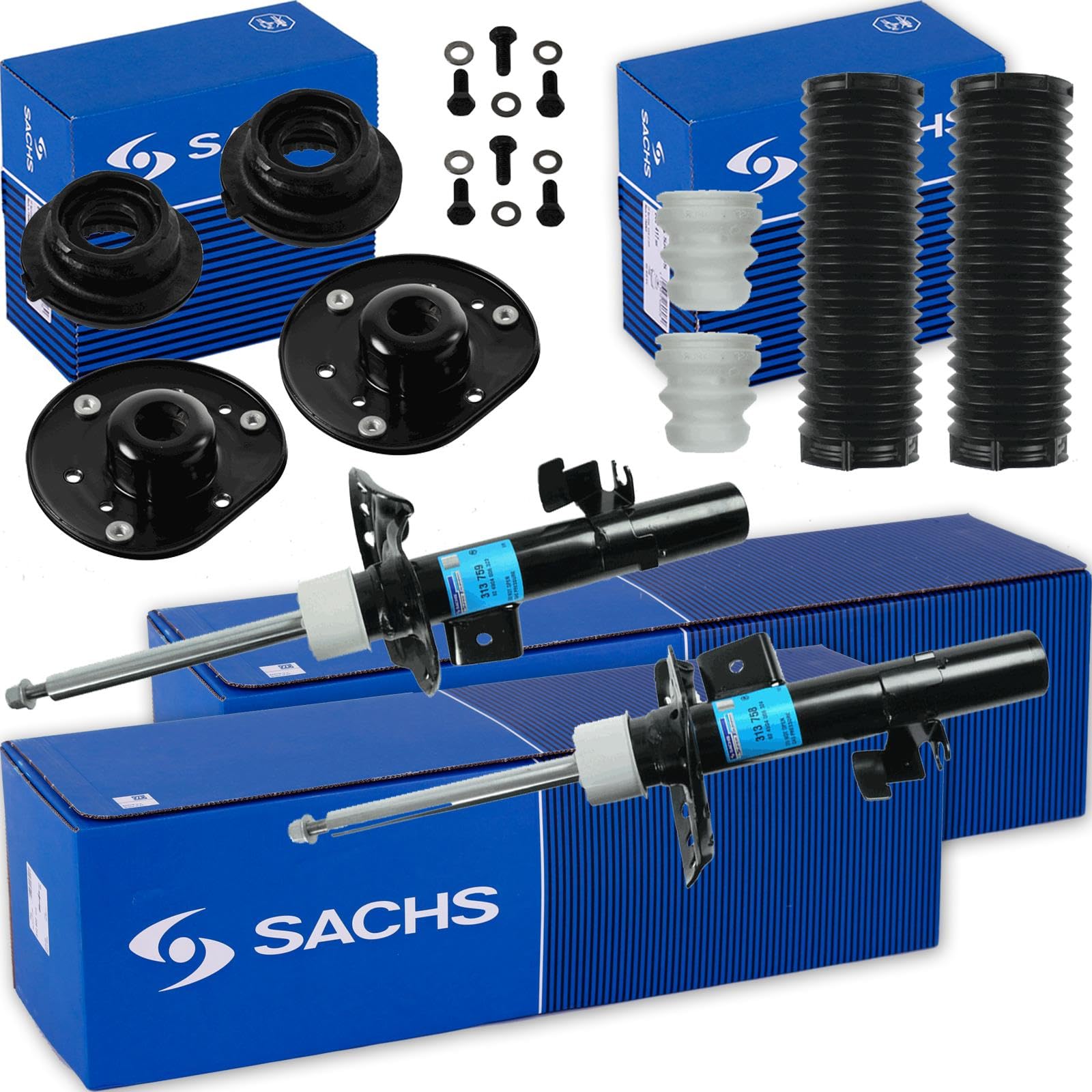 2x SACHS Stoßdämpfer + Domlager Vorderachse passend für Mondeo 4 TURNIER 2x SACHS Stoßdämpfer + Domlager Vorderachse passend für Mondeo 4 TURNIER von BandelOne
