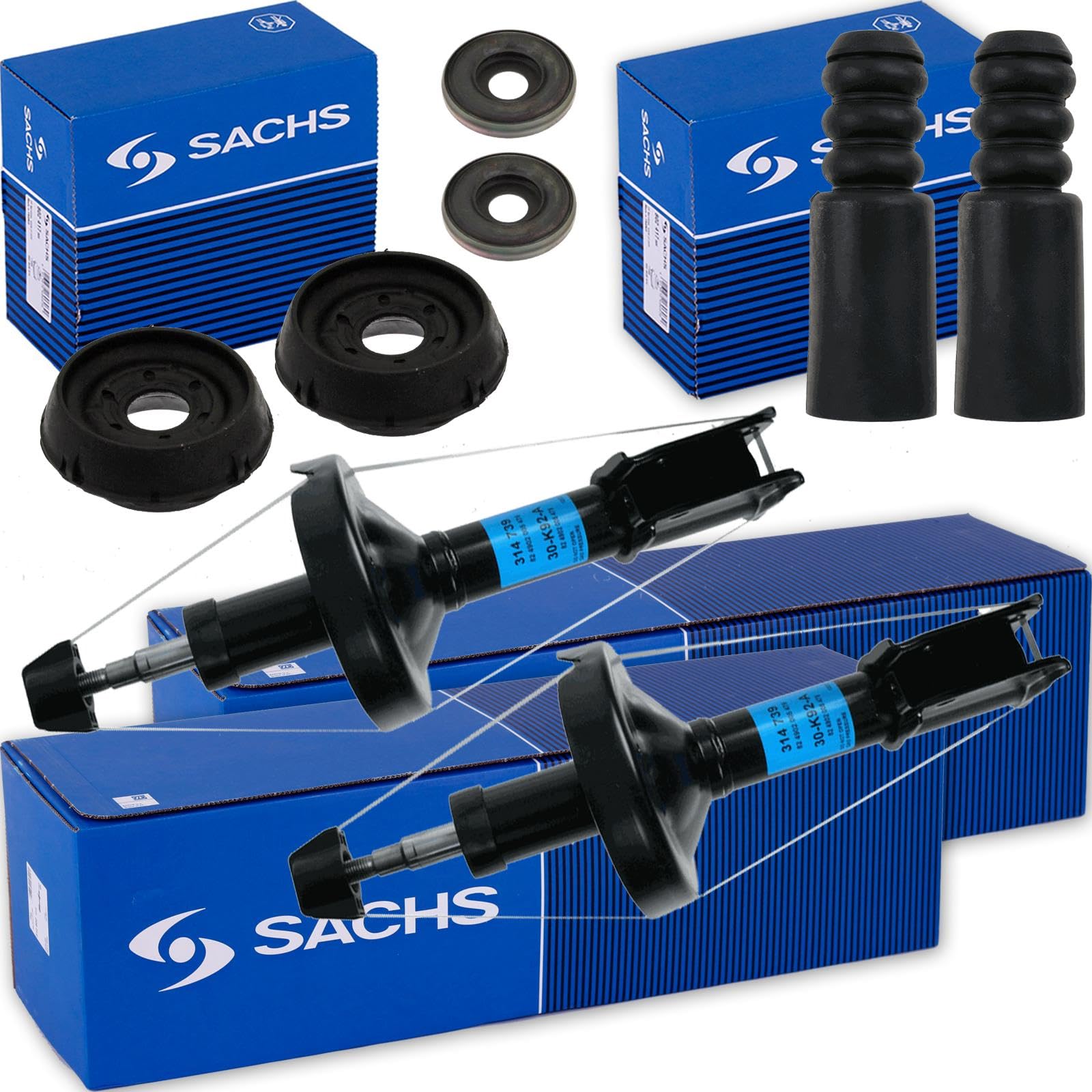 2x SACHS Stoßdämpfer + Domlager vorne passend für Clio 2 Twingo 2 2x SACHS Stoßdämpfer + Domlager vorne passend für Clio 2 Twingo 2 von BandelOne
