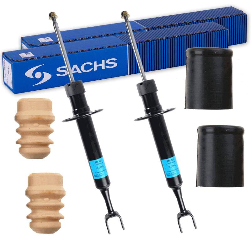 2x SACHS Stoßdämpfer + FALTENBALG vorne passend für A4 B6 B7 AB BJ 2000 von BandelOne
