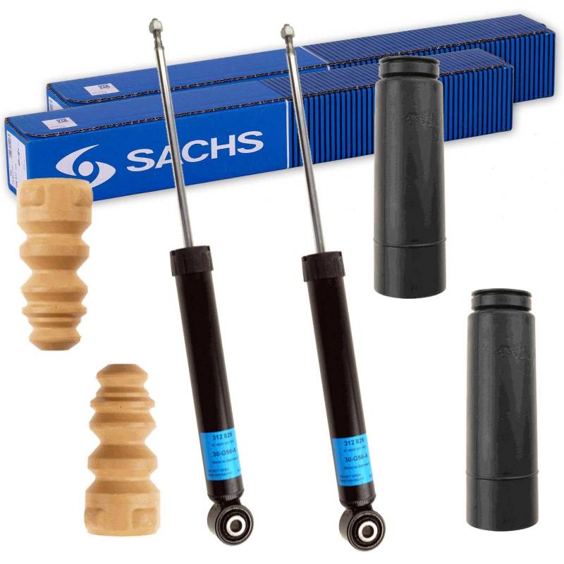2x SACHS Stoßdämpfer + Protection-Kit hinten für EOS 1F7 1F8 AB BJ 2006 von BandelOne