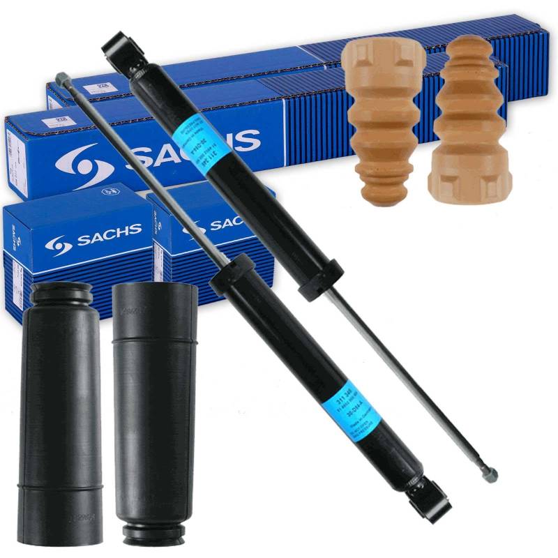 2x SACHS Stoßdämpfer + Protection-Kit hinten für SUPERB II Passat von BandelOne