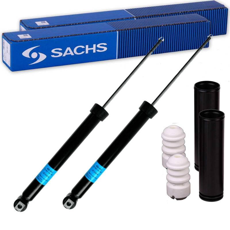 2x SACHS Stoßdämpfer + Protection-Kit hinten passend für 3er E36 + E46 von BandelOne