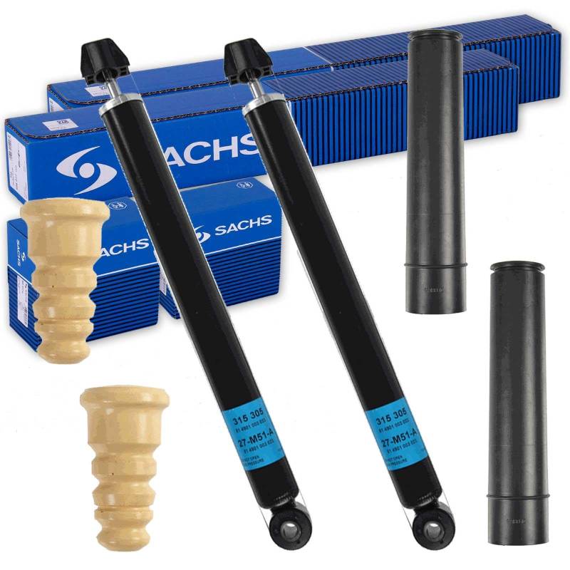2x SACHS Stoßdämpfer + Protection-Kit hinten passend für C70 II AB BJ 2006 von BandelOne
