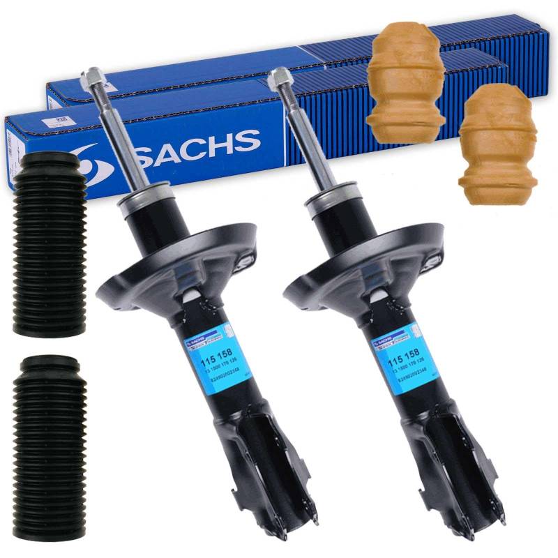 2x SACHS Stoßdämpfer + Protection-Kit vorne für Golf 2 + 3 VENTO CORDOBA von BandelOne