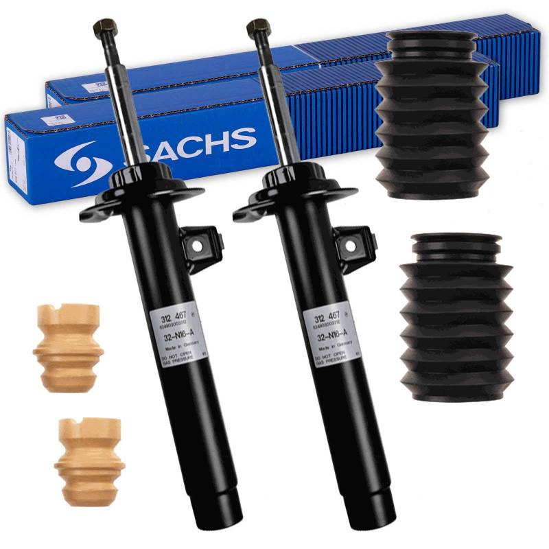 2x SACHS Stoßdämpfer + Protection-Kit vorne passend für Z4 E85 AB BJ 2002 von BandelOne