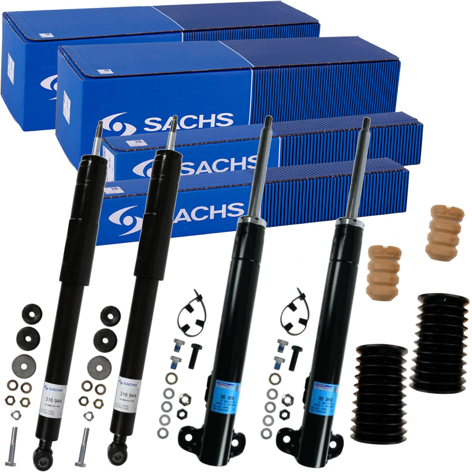 4x SACHS Stoßdämpfer vorne + hinten Standard für E-Klasse C124 W124 4x SACHS Stoßdämpfer vorne + hinten Standard für E-Klasse C124 W124 von BandelOne