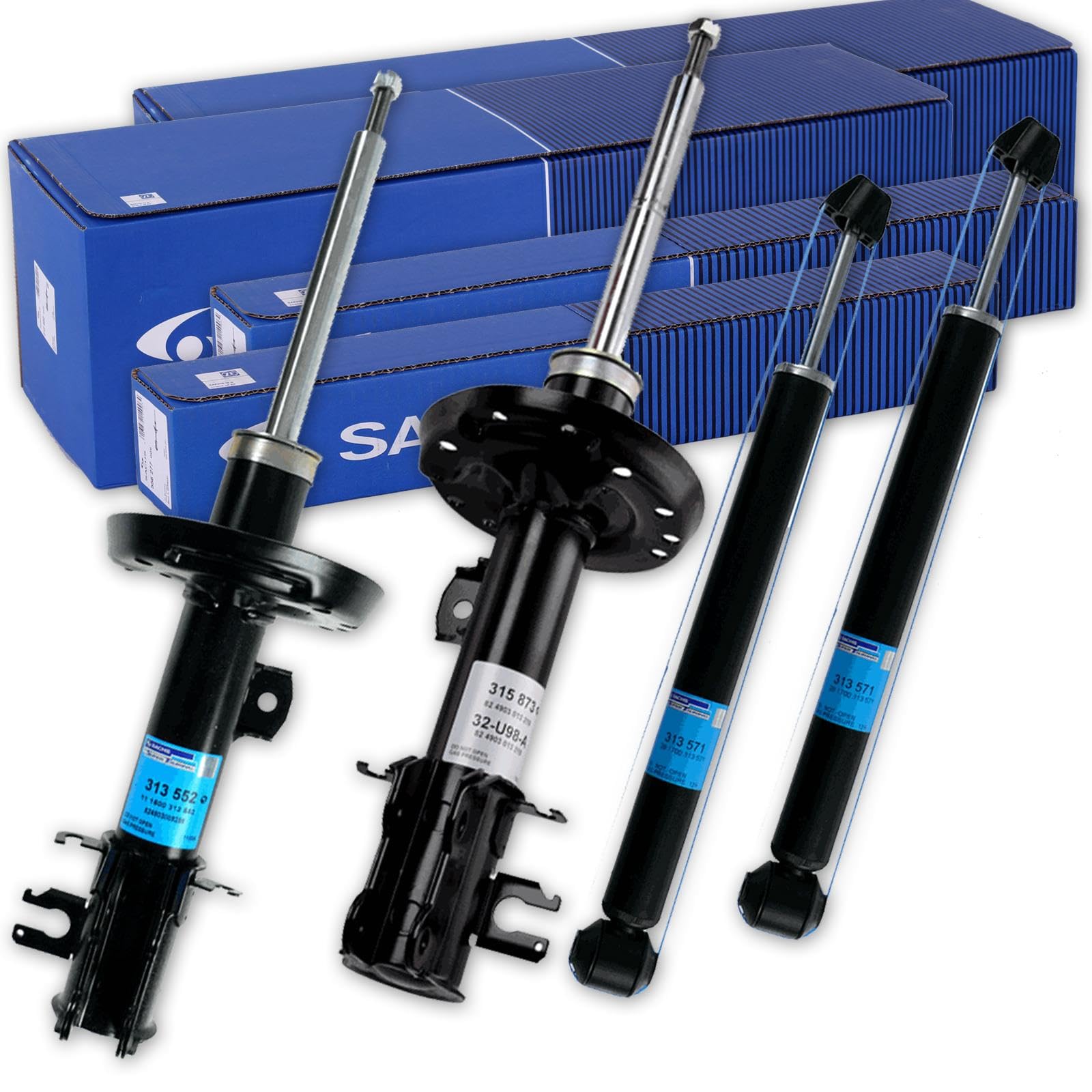 4xSACHS Gasdruck Stoßdämpfer vorne + hinten passend für Grande Punto EVO 199 4xSACHS Gasdruck Stoßdämpfer vorne + hinten passend für Grande Punto EVO 199 von BandelOne
