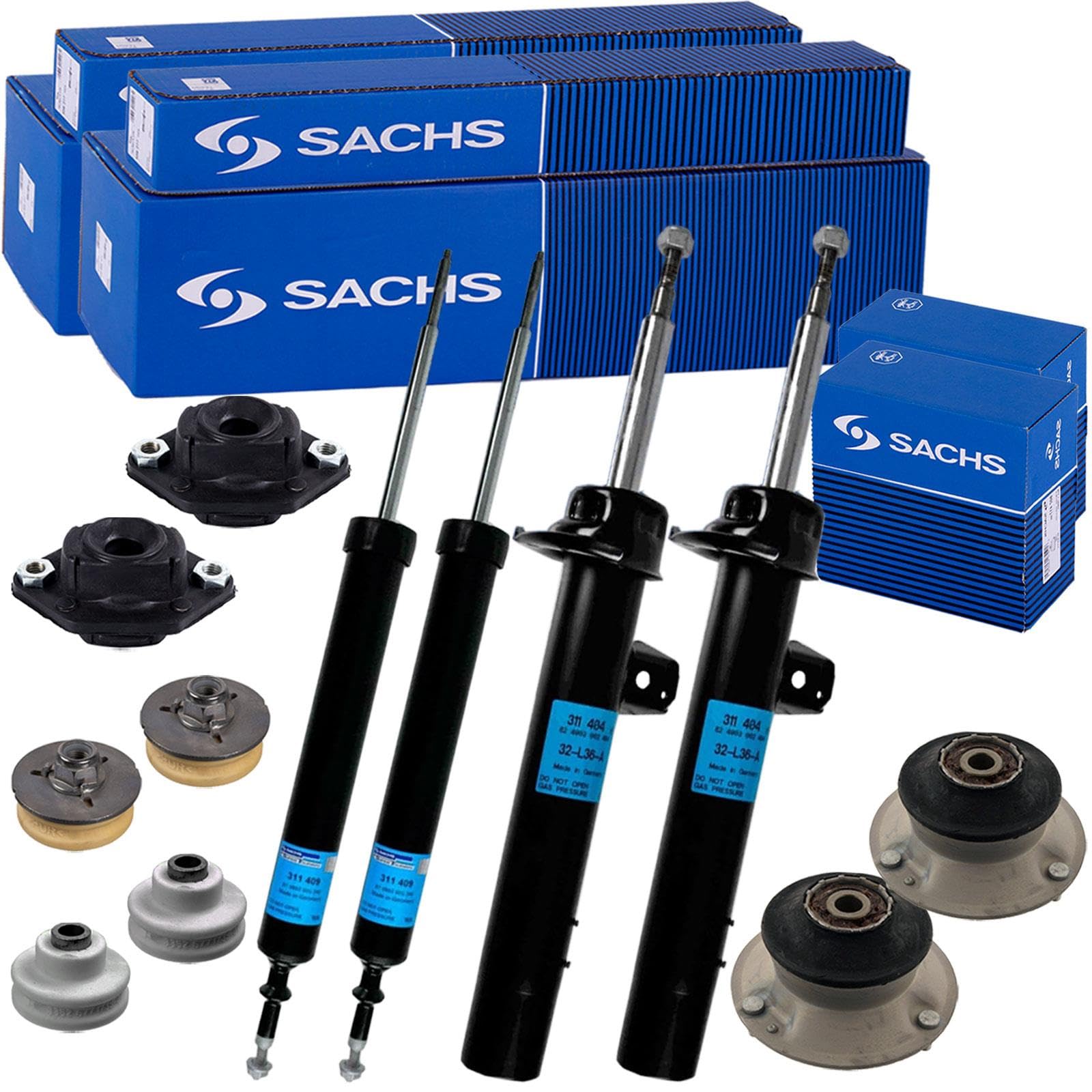 4xSACHS Stoßdämpfer + Domlager vorne + hinten passend für 3er E90 E91 E92 E93 4xSACHS Stoßdämpfer + Domlager vorne + hinten passend für 3er E90 E91 E92 E93 von BandelOne