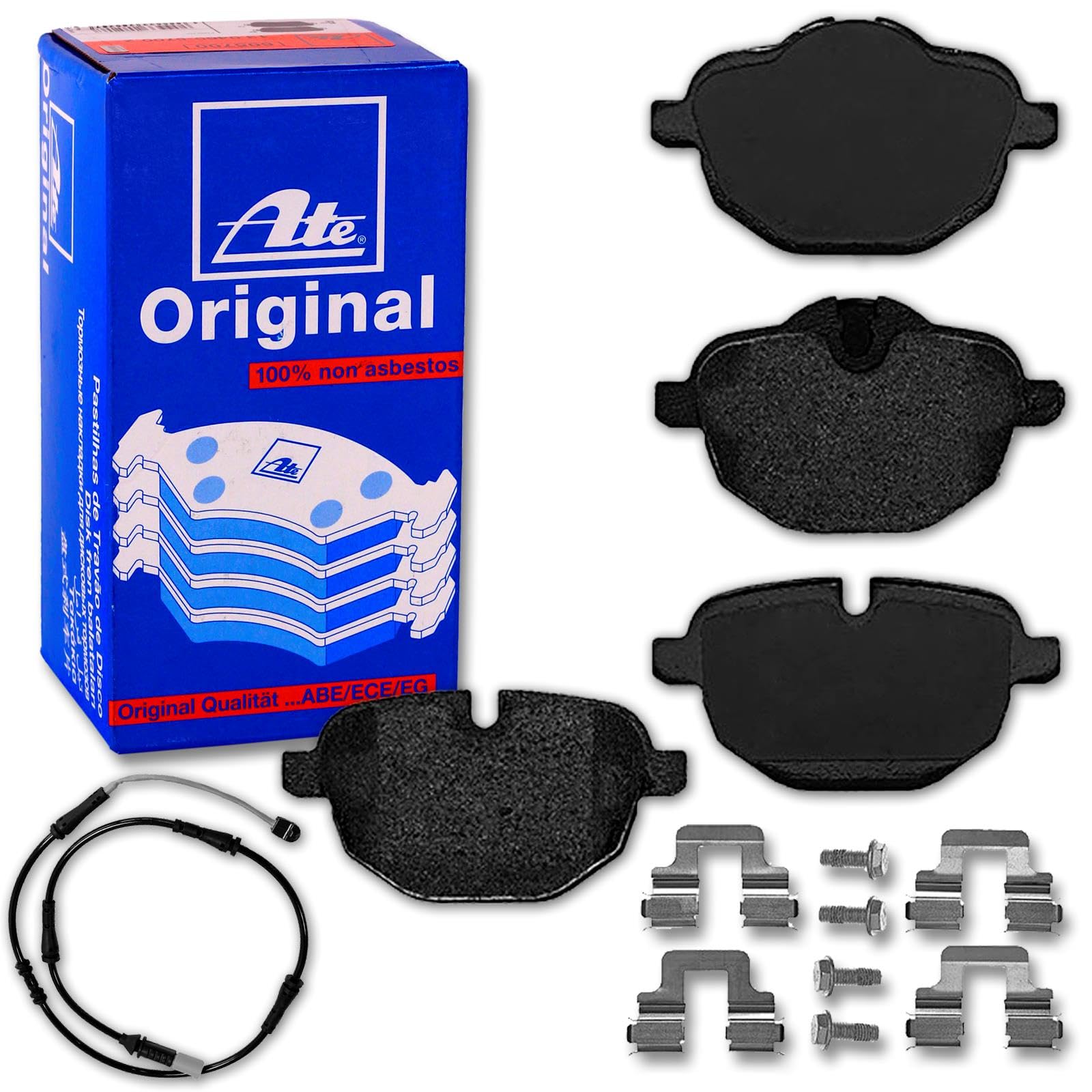 ATE Bremsbeläge + Warnkontakt hinten passend für 5er F10 Limo ATE Bremsbeläge + Warnkontakt hinten passend für 5er F10 Limo von BandelOne