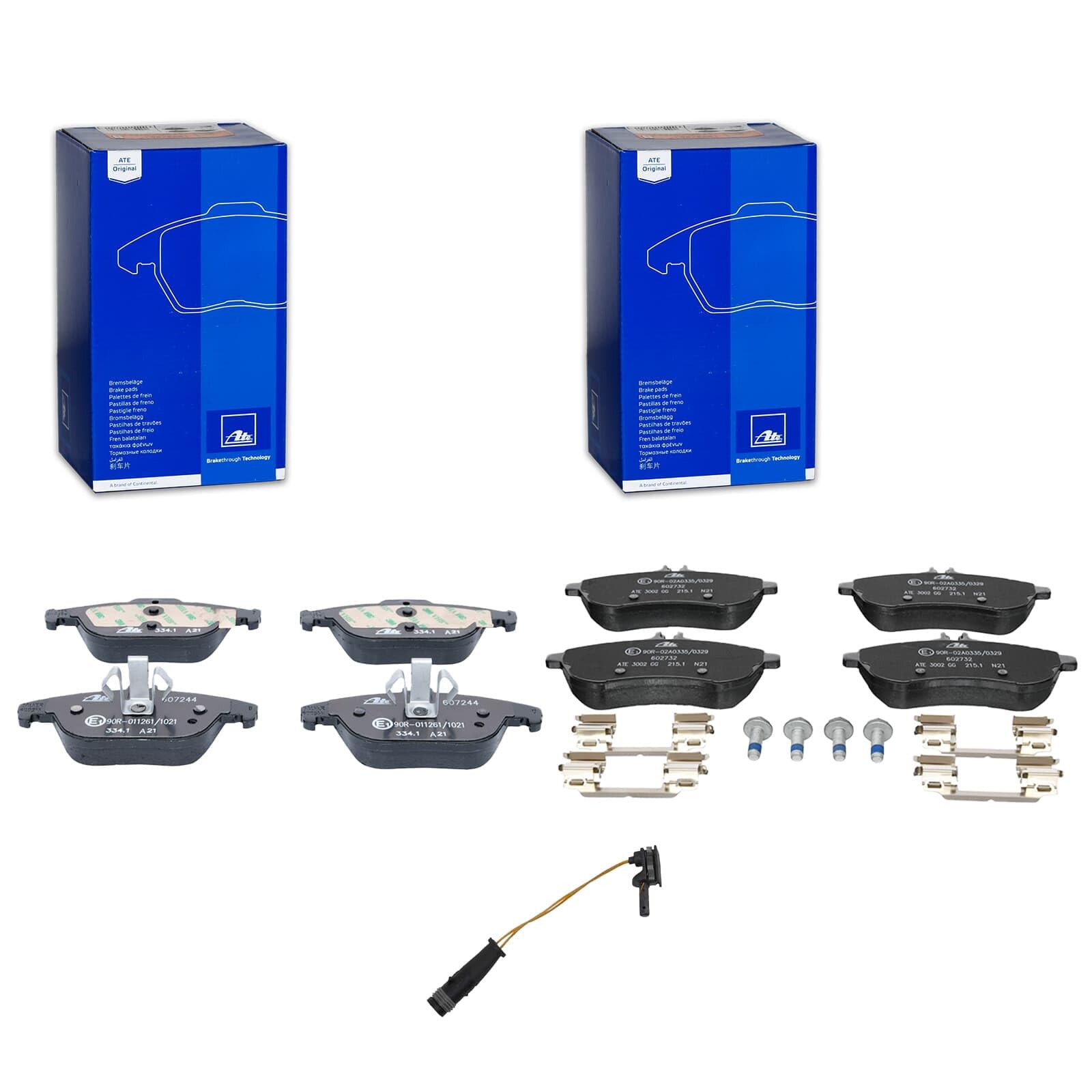 ATE Bremsbeläge vorne + hinten passend für E-Klasse W211 SL R230 SLK R171 ATE Bremsbeläge vorne + hinten passend für E-Klasse W211 SL R230 SLK R171 von BandelOne