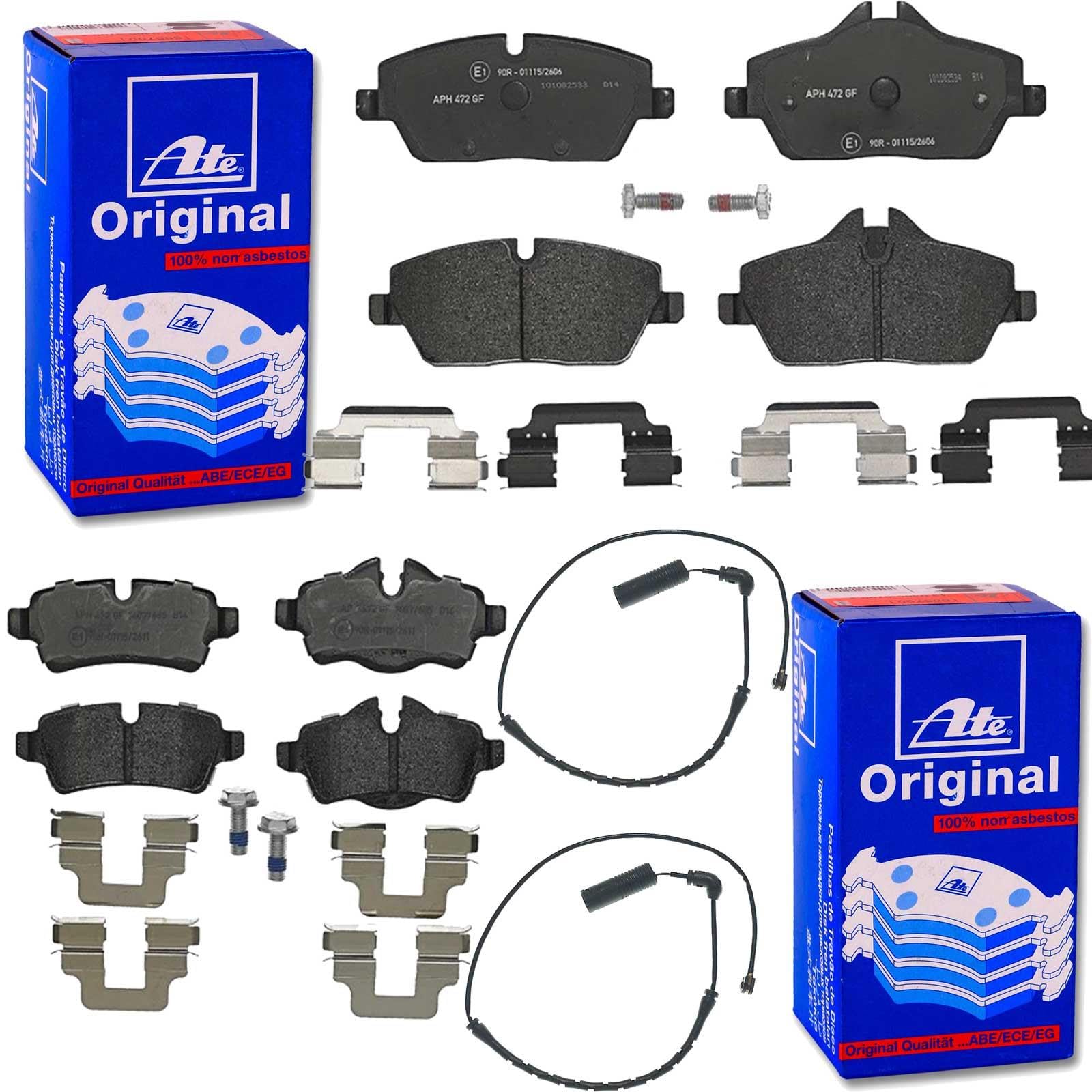 ATE Bremsbeläge vorne + hinten passend für Mini R56 R57 R58 von BandelOne